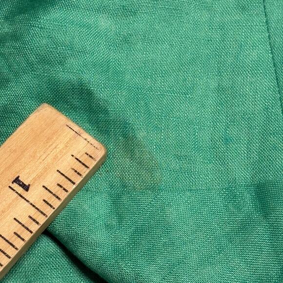 SALONI Square Seams Choli Top Washed‎ Green Linen Crop in Green Size US 0/ UK 4 - Picture 11 of 15